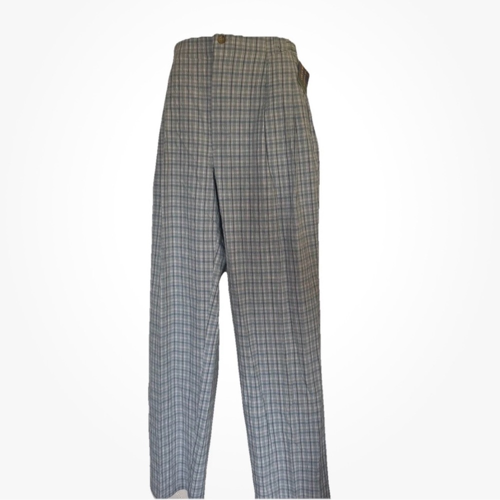 Alexander Julian Gray Plaid Men's Trousers